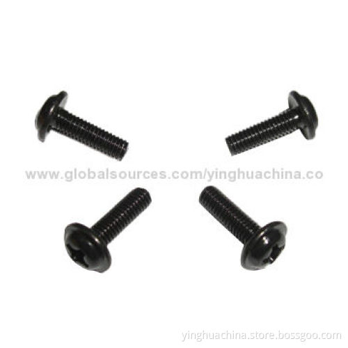 Pan Head Screws with Washers, Zinc-plated FinishNew